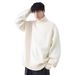 1 maglione lavorato a maglia caldo casual con scollo rotondo, stile pigro, alla moda, autunno-inverno, da uomo, Hong Kong_voghion.com