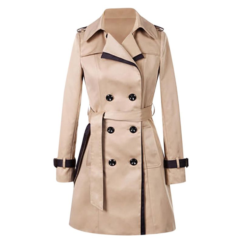 Autumn Winter Trench Coats Women Slim Double Breasted Ladies Trench Coat Long Women Windbreakers Plus Size Overcoat_voghion.com