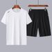Extra große Papa-Shorts für Herren, lässig, locker, kurzärmelig, Sport, reine Baumwolle, atmungsaktiv, Laufanzug_voghion.com