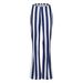 Women's Loose Wide-leg Vertical Stripe Sports Casual Pants_voghion.com