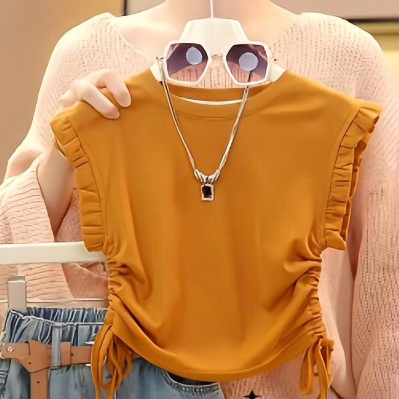 Mutter & Kinder Mädchen Sommer Anzüge 2024 Neue Stil Stilvolle kinder Kurzarm Sommer Denim Rock kinder Rock Zwei-stück Anzug Trendy_voghion.com