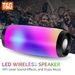Altoparlante wireless portatile TG-157 con luce LED colorata, altoparlante luminoso stereo 3D per esterni, subwoofer stereo TWS, chiamata in vivavoce/FM/TF per auto_voghion.com