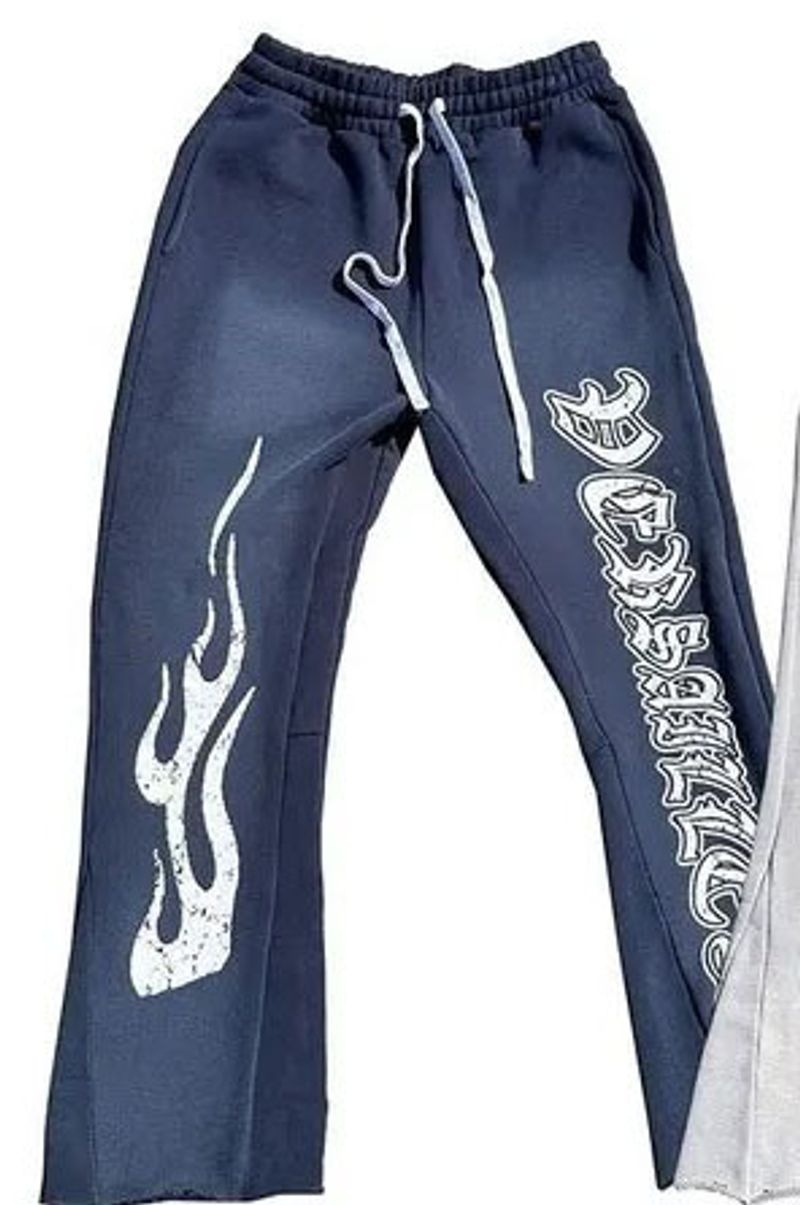 High Street Trend 2024 Spring and Autumn New Style, Used, Washed, Legged, Haren Long Pants, Bathroom Pants_voghion.com