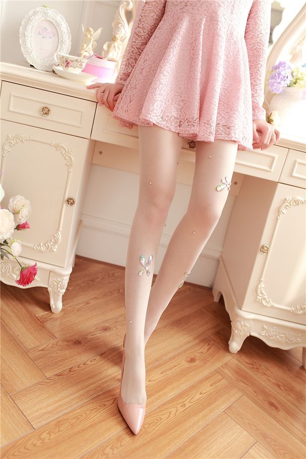 2025d Sexy Strass Blume Mesh Strumpfhosen Jeder Schnitt Strumpfhosen Strümpfe Atmungsaktiv_voghion.com