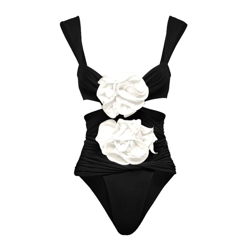 Traje de baño de cintura alta a la moda para mujer._voghion.com
