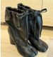 Cowhide Version~ Autumn And Winter New Wide Tube Lace-up Split-toed Pig's Trotters Boots Women's Korean Version Versatile Western Martin Boots Women_voghion.com