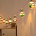 Festive LED Christmas Ball String Lights - Warm White & Cool White, 2M/10Lights Or 3M/20Lights, Battery Operated, Indoor/Outdoor Decoration_voghion.com