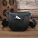New Trendy Super Soft Genuine Leather Women's First Layer Cowhide Black Versatile Chest Single Shoulder Crossbody Phone_voghion.com