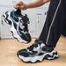 Lässige Herren-Sneakers, atmungsaktives Mesh, dicke Sohle, Papa-Schuhe, modische Schnürschuhe, bequeme Wanderschuhe für den täglichen Gebrauch_voghion.com