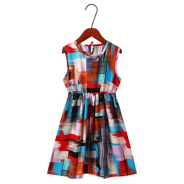 Robe de plage pour mère et enfant, jupe longue imprimée multicolore, douce et fine_voghion.com
