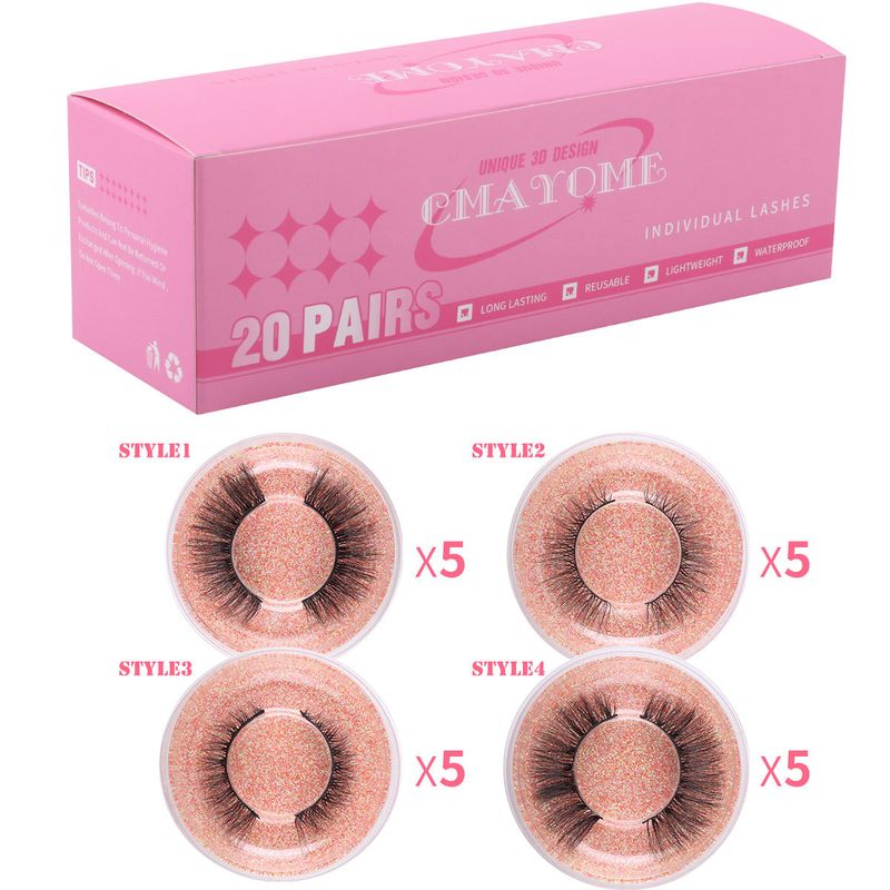 False Eyelashes 20 Boxes A Pair Of Natural Thick Curled False Eyelashes Full Exaggerated Festival Party Eyelashes_voghion.com