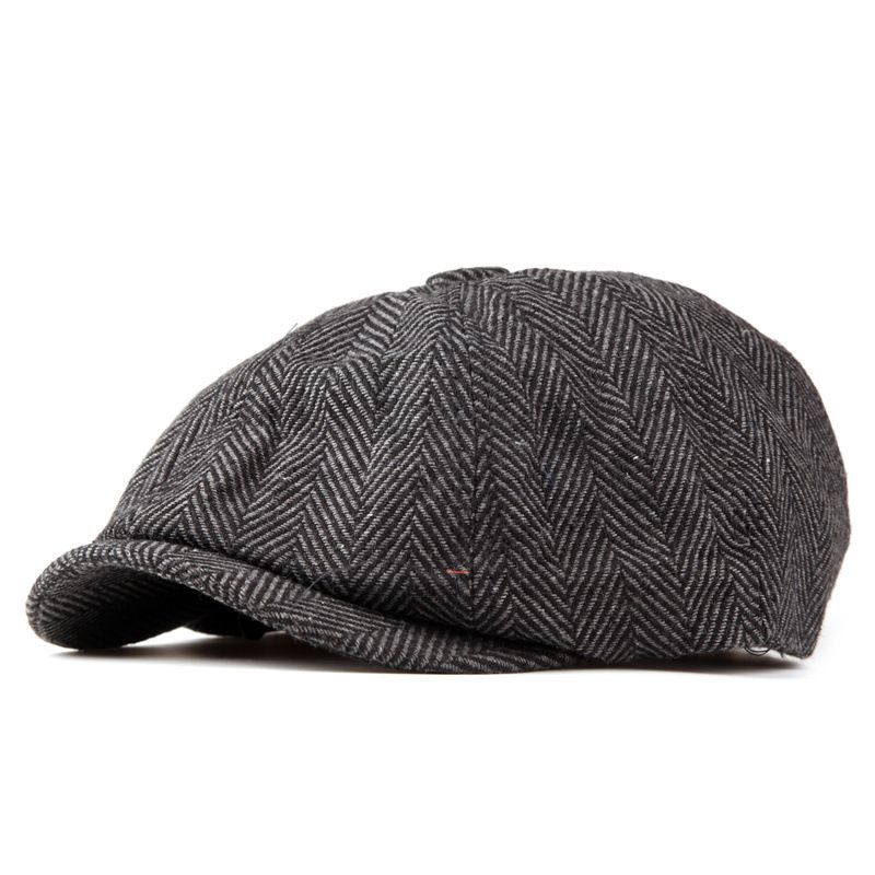 Nueva gorra de vendedor de periódicos de algodón, gorra de pintor retro de moda para hombres y mujeres_voghion.com
