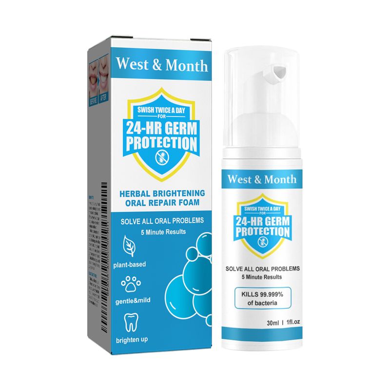 Dentifrice à base de plantes pour dents, dentifrice à base de mousse pour dents propres_voghion.com