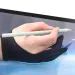 3PCS Two-finger Painting Anti-dirty Artists Drawing Glove Elastic Screen Tablet Gloves For IPad Air Pro_voghion.com