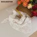 Νέα μαντίλα στο κεφάλι High-end Triangle Countryside Style Lace Triangle Scarf Γλυκό αξεσουάρ με δαντέλα δεμένα μαλλιά_voghion.com