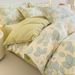 Ins Brushed Four-Piece Fresh Style Thickened Dormitory Washed Cotton Bed Sheet Quilt Cover Three-Piece Set_voghion.com