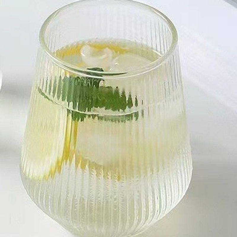 Coffeeware Vertical Water Drop Glass Cold Drink Cup Bubble Latte High Temperature Resistant Coffee Water Cup_voghion.com