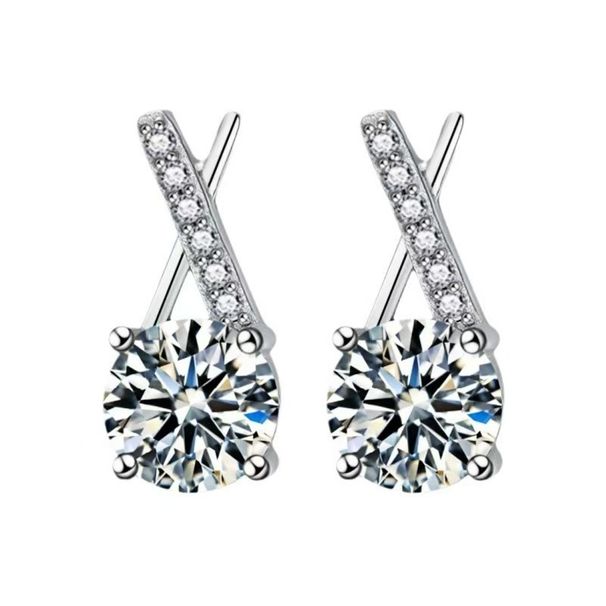 Two Carat Moissani Diamond Women's Color Protection Accessory, Full Diamond, Fashionable And Versatile Necklace,_voghion.com