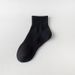 Socks new solid color high elastic sports socks black and white spring and autumn men's socks_voghion.com