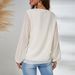 Maglione semi-trasparente a maniche lunghe in jacquard, stile pendolare, abbigliamento da donna_voghion.com