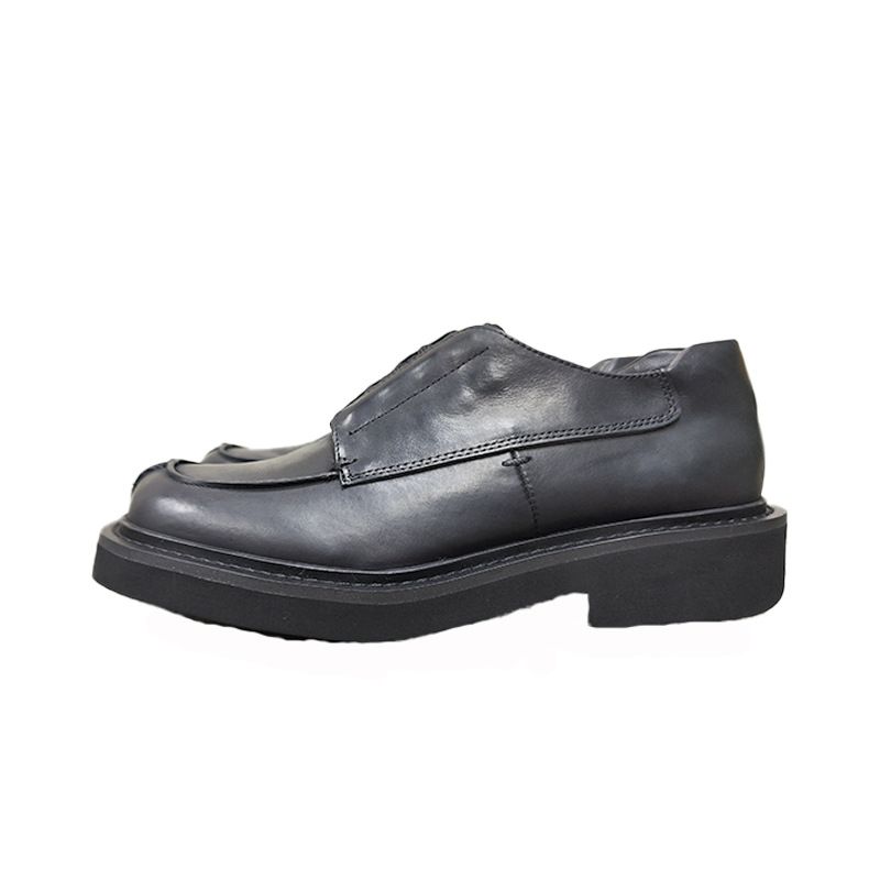 Unbeatable Quality Small Men's Leather Thick Soled Lace Up Dark British Style Casual Business Square Toe Derby Trendy Shoes_voghion.com