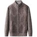 Suéter informal de terciopelo con cuello alto para hombre: chaqueta gruesa de invierno para otoño e invierno, suave y cálida, elegante._voghion.com