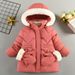 Cappotto invernale in stile coreano per bambine (3-8 anni) – Giacca lunga imbottita con finiture in pelliccia sintetica e bottoni automatici_voghion.com