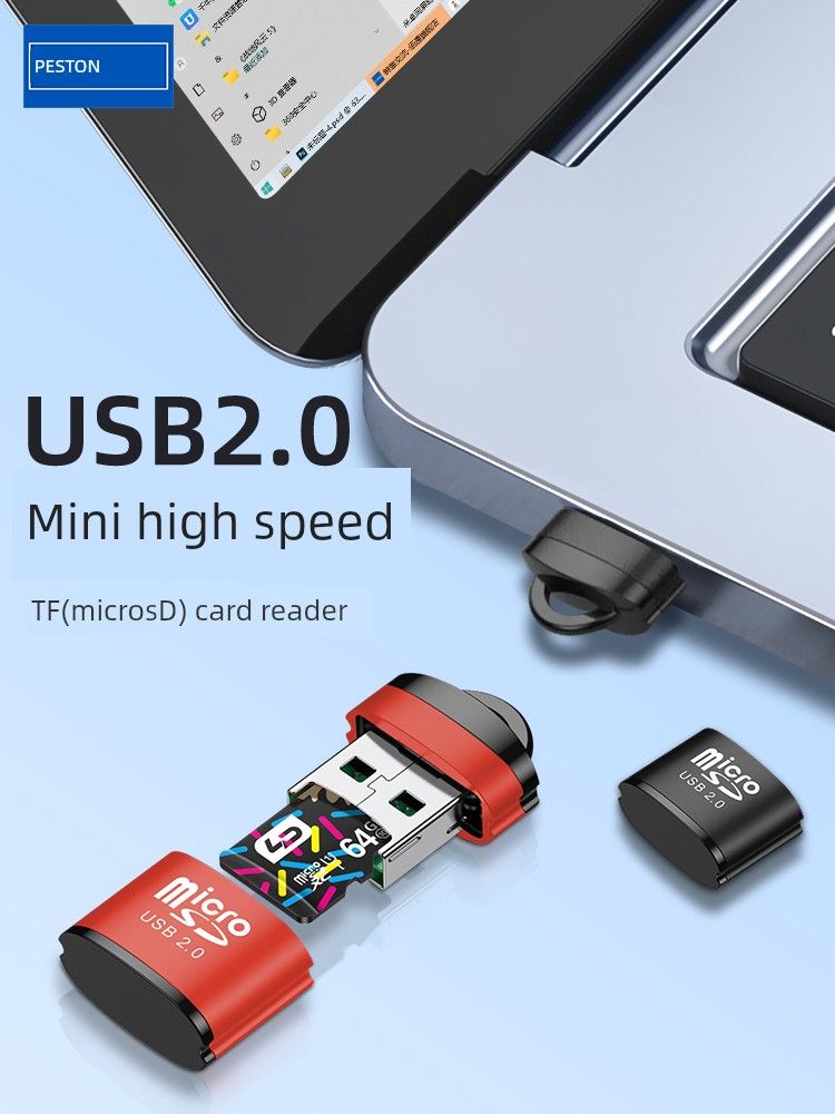 Baitong Mini MicroSD Mobile Phone High-Speed TF Memory Computer Speaker Neutral Card Reader Wholesale_voghion.com