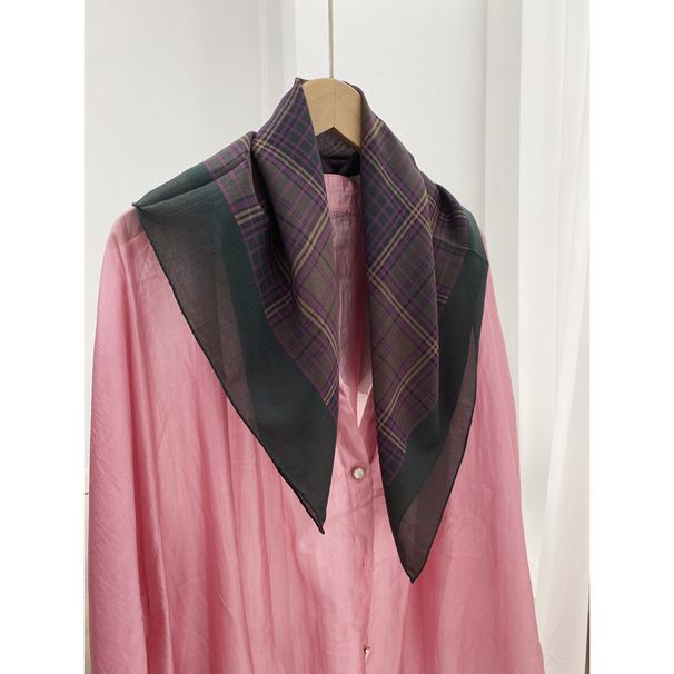 Scaldacollo classico britannico in cotone scozzese cinese, in seta, versatile, stile trendy 2025_voghion.com