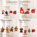 Christmas Resin Ornament Set – Classic Santa & Snowman Hanging Decor For Tree, Gifts & Festive Displays (11 Unique Style Combinations)_voghion.com