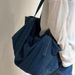Nuova ondata di moda, borsa a tracolla in denim versatile dal design minimalista_voghion.com