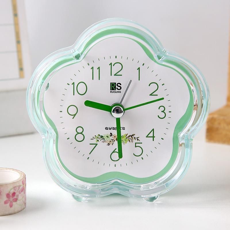 Cartoon Small Alarm For Students, High-Quality Wake-Up Gadget, Home Bedroom Bedside Desktop Plastic Portable Clock_voghion.com