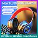 B39 LED luci respiratorie colorate Bluetooth 5.0 cuffie auricolari wireless portatili pieghevoli con microfono supporto FM_voghion.com