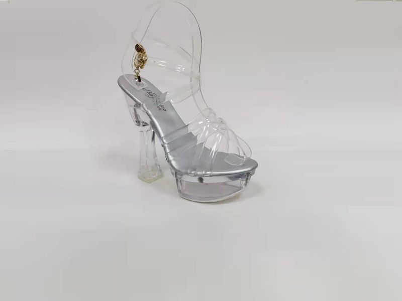 Super High Heels Fraen Sandalen rutschlos décke Fersen Kristallschong waasserdicht Taiwan_voghion.com