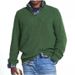 Autumn/Winter Men's Casual Base Knitted Zipper High Collar Woolen Sweater_voghion.com
