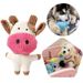 Cute Dog Pet Accessories Cow Rabbit Plush Puppy Chew Squeaky Whistling Toys For Dogs With BB Whistle By PawParty Store_voghion.com