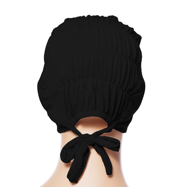 Adjustable Modal Elastic Bottoming Hat - Solid Color Head Covering Scarf With Rope & Lace (Breathable, Comfortable, Stretchy Headwear For Women)_voghion.com