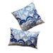 Funda de almohada con estampado de hojas de ginkgo de Phnom Penh azul retro, funda de cojín para sofá, decoración del hogar_voghion.com