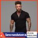 Muscle Male Brother Sport Poloshirt Poloshirts Herren Sommer Revers Kurzarm Fitness T-Shirt_voghion.com