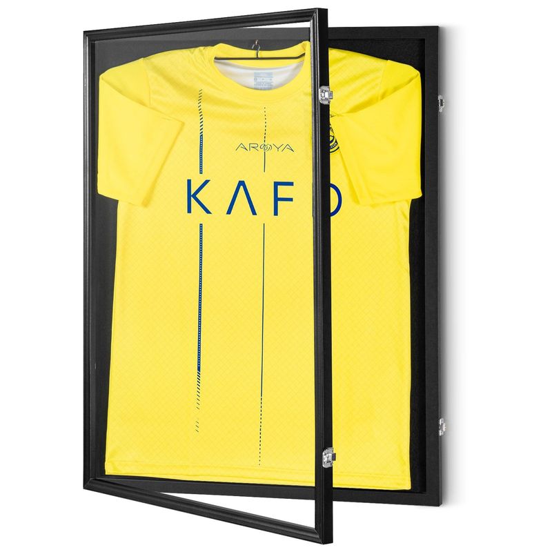 VEVOR Jersey Display Frame Case, 23.3 X 31.2 X 1.5 In, Large Lockable Sport Jersey Shadow Box With 98% UV Protection PC Glass And Hangers, For Baseball Basketball Football Hockey Shirt And Uniform_voghion.com