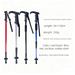 Travel Trekking Telescopic Climbing Outdoor Aluminum Alloy Hiking Poles Walking Sticks Canes_voghion.com