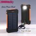 20000mAh Portable Solar External Battery Fast Charging Waterproof With SOS Flashlight Power Bank For Xiaomi_voghion.com