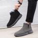 Snow Boots Men's 2025 Winter Velvet Thickened Thermal Cotton Shoes Korean Version Zipper Boots Men's Shoes_voghion.com