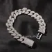 Bracciale cubano da uomo con diametro completo, larghezza 14 mm, GRA Moissanite, oro, argento sterling, catena a maglie cubane per uomo, Hip Hop_voghion.com