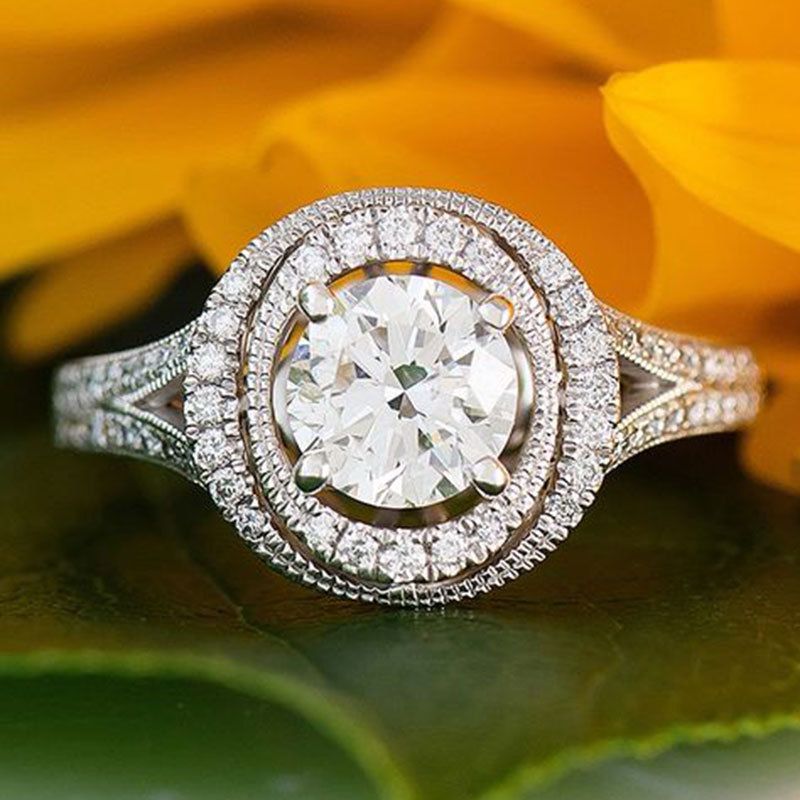 Anillo de circón de Cao Shiyuan para mujer Versión coreana de la transmisión de la banda de bodas Insider_voghion.com