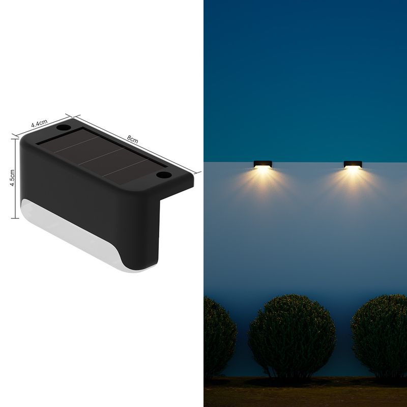 Solar-Stufenleuchten für den Außenbereich, wasserdicht, für Gartentreppen, mit automatischer Ein-/Ausschaltung, warmweiße LED für Terrasse, Weg, Deck, Zaunbeleuchtung​_voghion.com