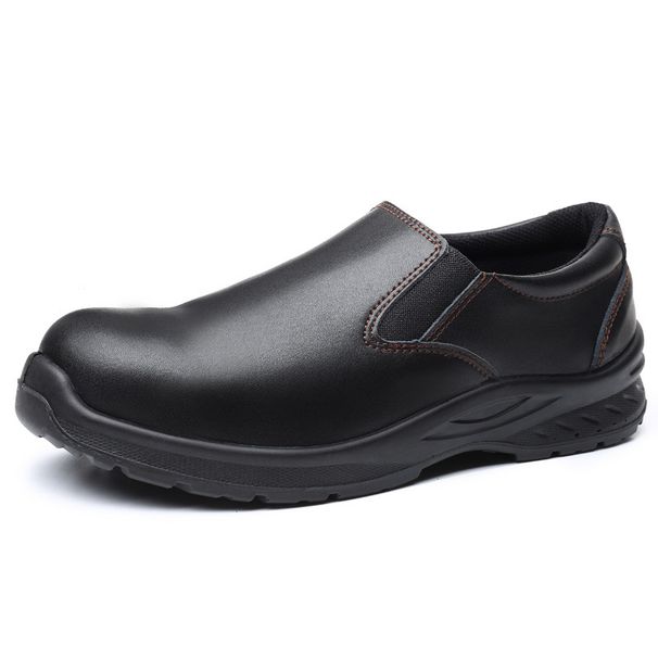 Lélegző acélbetétes cipő Könnyű, bebújós munkavédelmi cipő Ütés- és átszúrásálló szakácscipők Csúszásmentes munkacipők_voghion.com