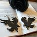 Earrings Gothic acrylic crow earrings_voghion.com
