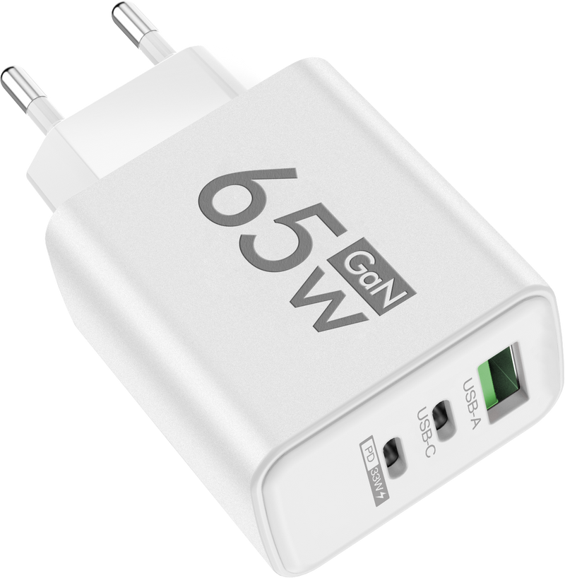 Cargador PD 65W USB C tipo C carga rápida 3,0 4,0 QC3.0 QC4.0 cargador rápido de pared para teléfono adaptador de corriente para iPhone harger harge_voghion.com