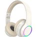 Cuffie Bluetooth wireless a LED - Design over-ear illuminato, 8 ore di riproduzione, Bluetooth 5.3, scocca in ABS_voghion.com